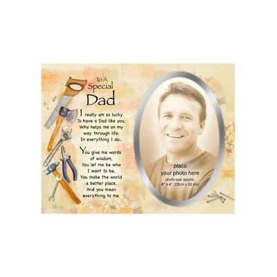 In Loving Memory Of A Dear Husband Rose Plaque Engraved With A Personalized Poem • £12.97