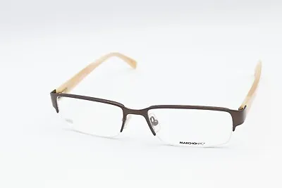 MARCHON NYC SUTTON 210 Satin Brown / Horn 53-17-140 Frames Flex Hinges SP13 • $24.99