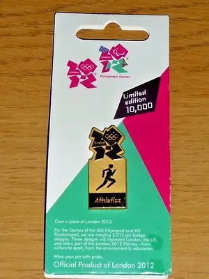 Official London 2012 Olympics ATHLETICS Pin Badge ***ONLY ONE ON EBAY*** • £12.99