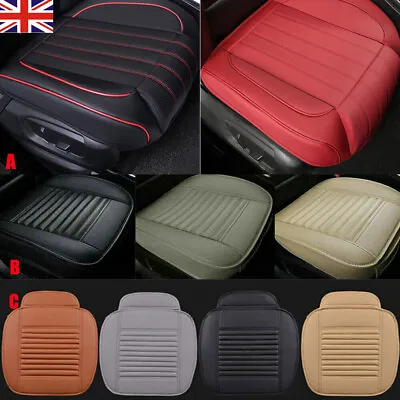 Car Front+Rear Seat Cover PU Leather Full Surround Chair Cushion Seat Protector • £9.99