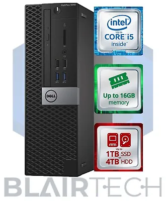 Dell I5 PC ~ 6th Gen Computer | Up To 16GB RAM 1TB SSD Windows 10 Pro | WiFi BT • $108.99