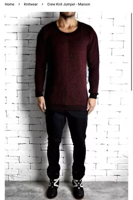 Alex Christopher Jumper Maroon Red BNWT WINTER 23/24 • £39.95