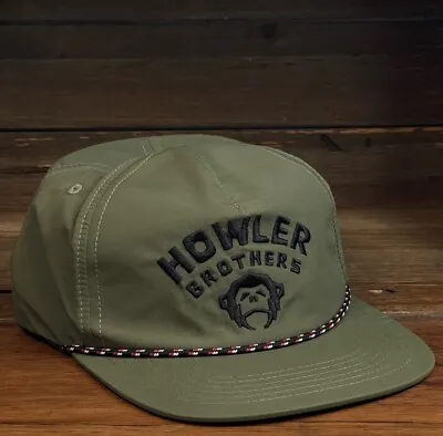 Howler Brothers Camp Olive Green Monkey Mens Rope Hat Cap • $29.70