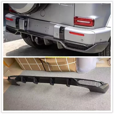 Fits For Mercedes Benz G Class W464 G63 Carbon Fiber Rear Bumper Lip Diffuser • $699.99