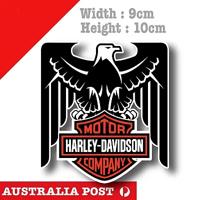 Harley Davidson Black Eagle Logo Motorcycle Helmet Fuel Tank Logo Sticker • $6.85