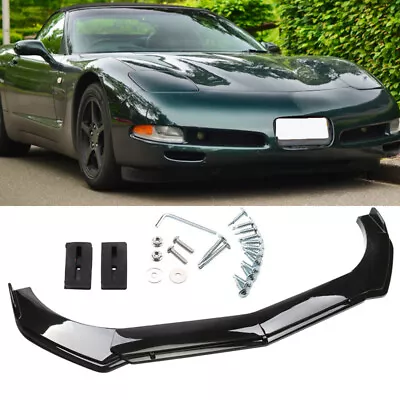 For Corvette C5 Carbon Fiber Front Bumper Lip Splitter Spoiler • $79.99