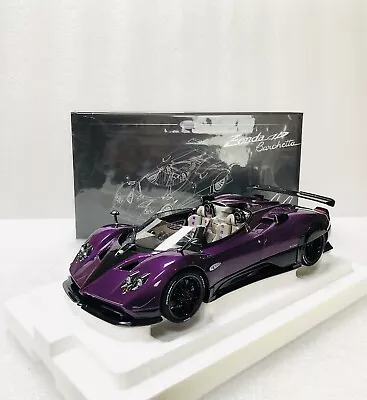 1/18 LCD Models Pagani Zonda HP Barchetta Purple Carbon Diecast Full Open • $425