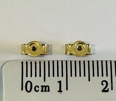 9ct Gold Premium Quality Butterfly Scrolls Backs For Stud Earrings 1 Pair (2) • £8.99