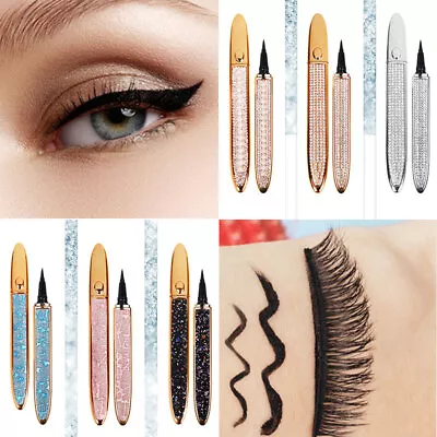 £2.87 • Buy Self-adhesive False Eyelashes Liquid Eyeliner Eye Liner Eyelash Liner Glue Free