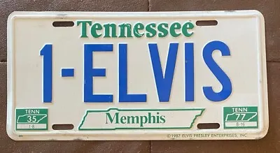 1987 TENNESSEE 1-ELVIS BOOSTER License Plate • $19.99