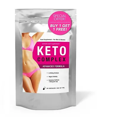 Keto Complex - Strongest Legal Slimming Diet & Weight Loss Fat Burner Pills • £6.99