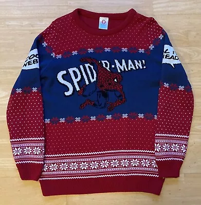 Medium 39  Chest Spider Man Ugly Christmas Jumper Sweater Xmas Marvel • $37.88