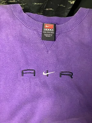 Vintage Nike Air Crewneck Sweatshirt XXL Purple Swoosh • $30