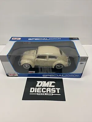 Maisto 1955 Volkswagen Kafer Beetle Blue 1/18 Diecast NEW! • $49