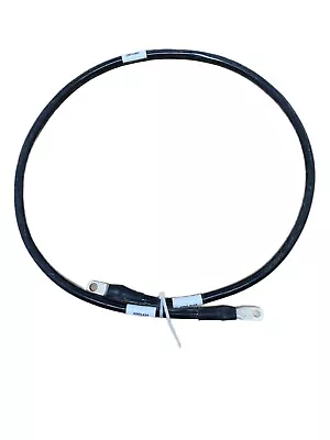 6 AWG Copper 3' Black Battery Cable 1/4 & 3/16 Lugs Wire Car Marine Inverter RV • $9.95