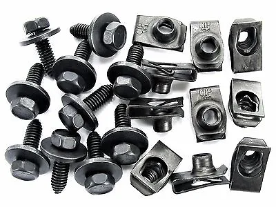 Ford Truck Body Bolts & U-nut Clips- 5/16-18 X 1 - 1/2  Hex- 20pcs (10ea)- #380 • $22.95