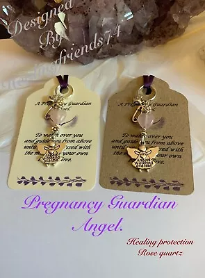 Mum-to-be Pregnancy Protecting Guardian Angel Keyring - Ideal Baby Shower Gift! • £3.99