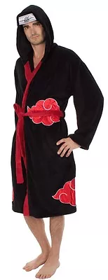 Naruto Shippuden Akatsuki Costume Bath Robe Fleece Anime Bathrobe • $54.95