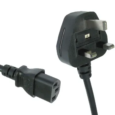 5m Long IEC Lead Power Cable PC Monitor TV C13 Cord 2 Metre 3 Pin UK Plug • £8.52