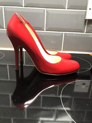 £29 • Buy Rupert Sanderson Patent Stiletto  Heels Red. Excellent Size UK3.5/36.5