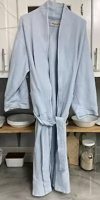 Mansfield Hotel And Spa Robe Baby  Blue Light Luxurious Mircrofiber Size Large • $19.99
