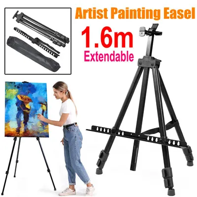 Artist Easel Large Metal Tripod Stand Floor Portable Display Art Painting W/Bag • $18.99