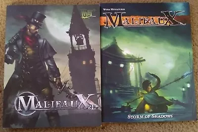 Malifaux Rulebook Lot Storm Of Shadows & Second Edition Wyrd Miniatures • $24