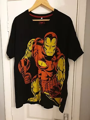 Men Marvel Iron Man Disney T Shirt Xl • £8