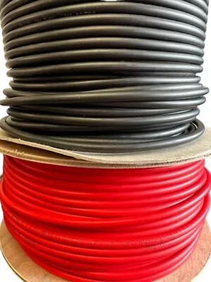 £27.50 • Buy 4mm² 6mm²  Solar Panel Flexible Cable Wire DC Red Or Black Double Insulated
