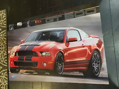 New 2013 Ford Mustang Cobra Shelby Gt500  24  X 36  Dealer Only Poster 2-sides • $13.45