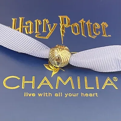 Genuine CHAMILIA X HARRY POTTER Snitch Charm ~ NEW In Box • £24.95