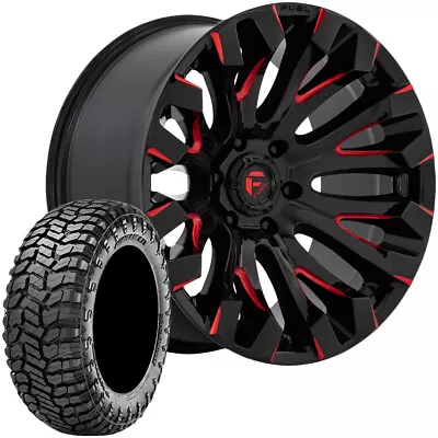 4-Fuel D829 Quake 20x10 6x5.5  Black/Red Rims W/33x12.50R20LT Radar R/T Tires • $2652.99