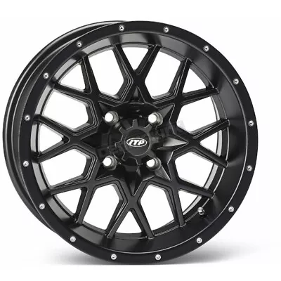 ITP Matte Black Front Or Rear 15 X 7 Hurricane Wheel - 1528645536B • $149.88