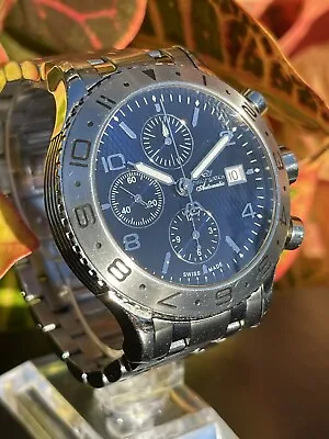 Auth Philip Watch Admirale Blue Valjoux 7750 Automatic Chronograph Watch Limited • $969