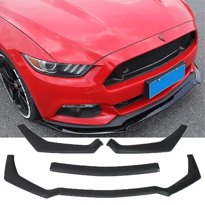 Car Front Bumper Splitter Spoiler Lip Body Kits For Ford Mustang GT Shelby GT500 • $59.02