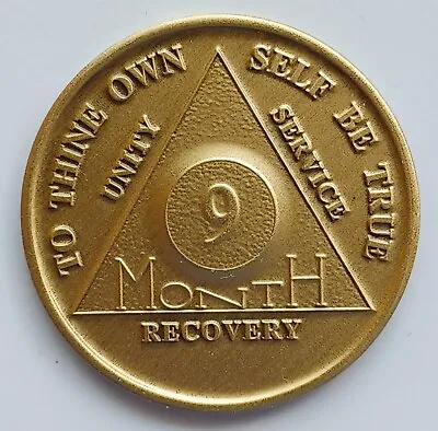 9 Month AA Bronze Medallion Sobriety Coin Recovery • $4.50