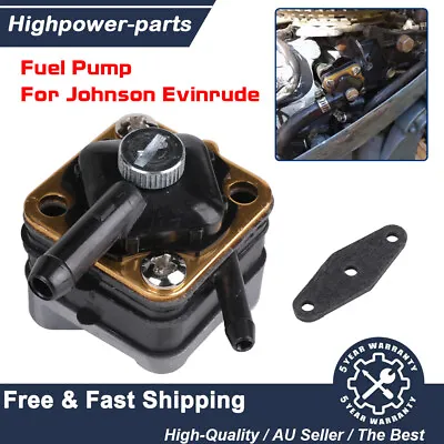 $19.99 • Buy Fuel Pump Fits Johnson Evinrude Outboard 391638 395091 6HP 8HP 9.9HP 15HP Motor