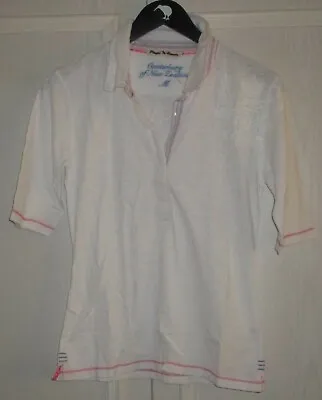 Canterbury Rare Vintage Ladies Off-Field Casual Rugby Jersey White Size M UK 10 • £20