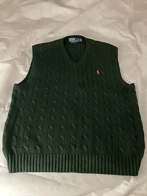 Polo Ralph Lauren Sweater Vest XL Green **Likely New/Very Clean** • $23