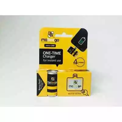 Mobeego One Time Charger 1700mAh(3v) Output 5V Micro USB Or IPhone 5/6 Emergency • £4.99