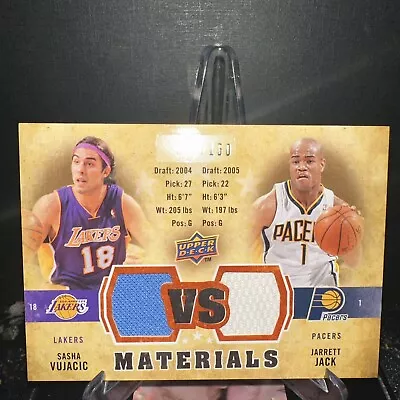 Sasha Vujacic/ Jarrett Jack 2009-10 Upper Deck Jersey Material # 91/150 • $7