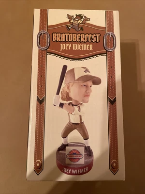 $9.99 • Buy Joey Wiemer ￼Milwaukee Brewers Wisconsin Timber Rattler B￼obblehead Bratoberfest