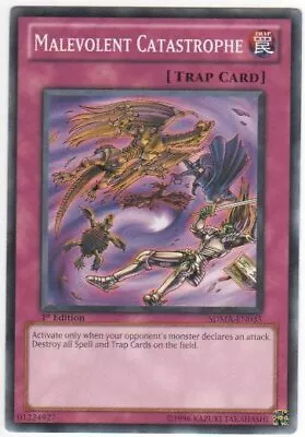 Yugioh! Malevolent Catastrophe - SDMA-EN035 - Common - 1st Edition Near Mint En • $0.99