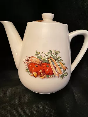 Villeroy & Boch Teapot Made In Luxembourg Unusual Vegetable Pattern! Perfect • $25