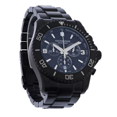 Victorinox Swiss Army Maverick Mens Black Dial Chronograph Quartz Watch 241797 • $587