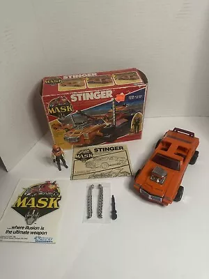 Stinger W/ Bruno Sheppard W/Box MASK 1986 Kenner Vehicle COMPLETE • $89.99