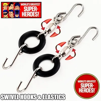 Mego WGSH Type 2 Body Custom Rubber Band Elastic & Hooks Batman Superman Robin • $7.99