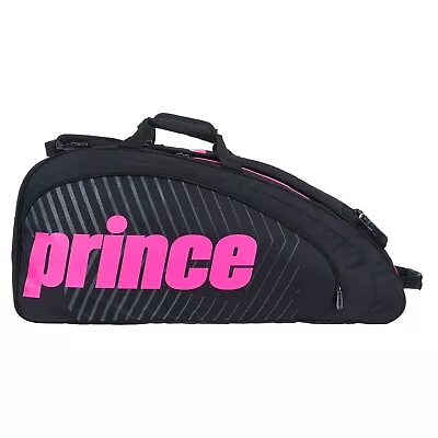 Prince Tour Future 6 Tennis Racket Bag Black Pink Holdall • £61.49