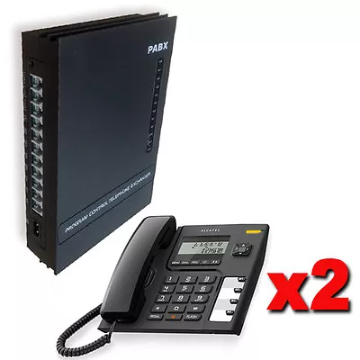 Kit Switchboard Book PABX 3/8 Lines 2 Phones Alcatel LCD Manual Italian • £143.21