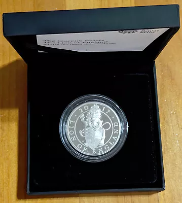 2017 United Kingdom 1 Oz Silver Proof 2 Pound Coin - The Lion Of England • £155.65